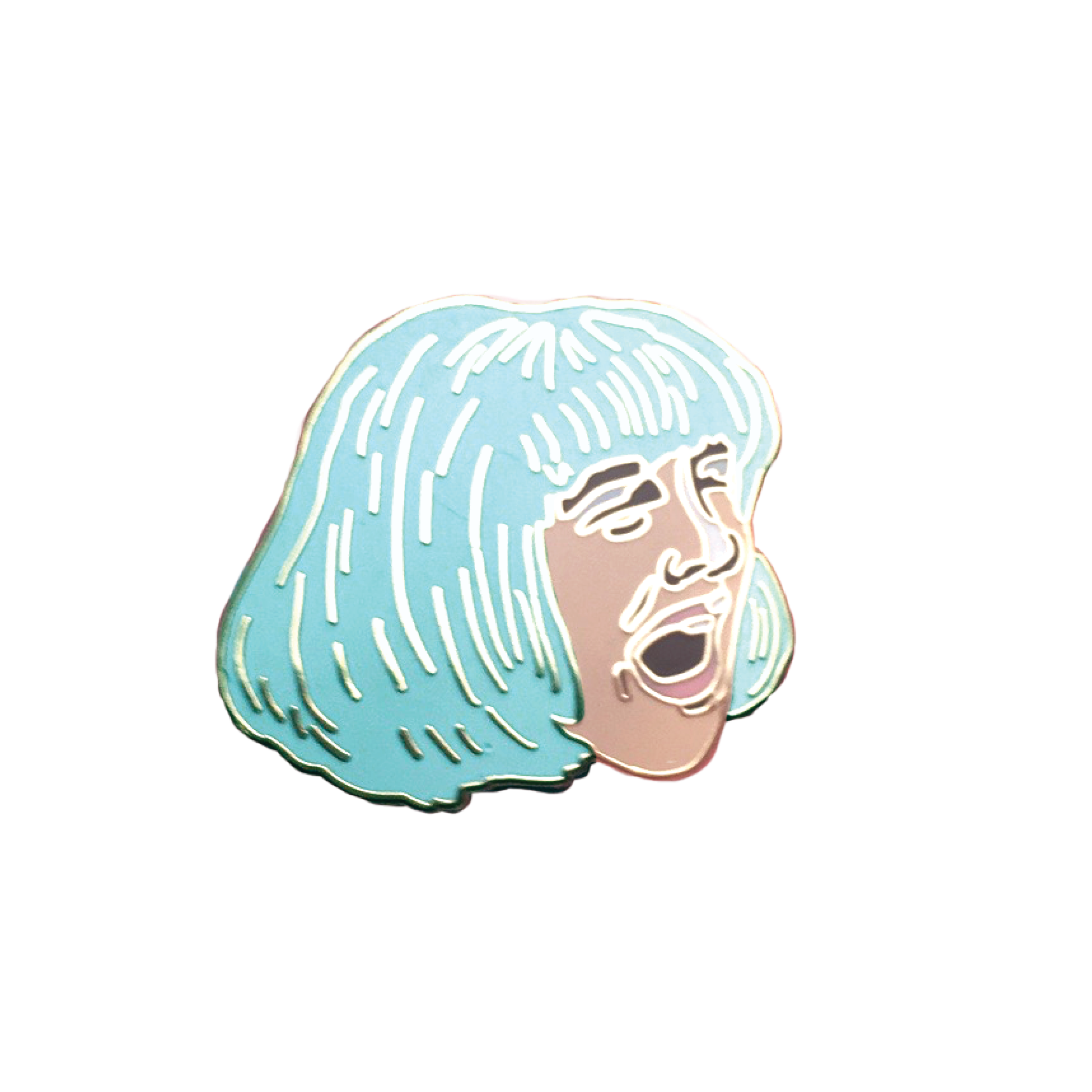 Drew Barrymore Pin Amy Blue Illustration